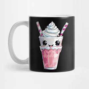Pink Strawberry Milkshake Mug